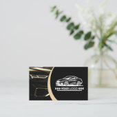 Logo-Vorlage Golden Car Service Auto Visitenkarte (Stehend Vorderseite)