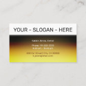 Logo-Vorlage Golden Chrom Visitenkarte (Rückseite)