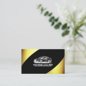 Logo-Vorlage Golden Elegant Beruflich Stilvoll Visitenkarte (Stehend Vorderseite)