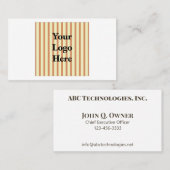 Logo-Vorlage Modern Minimalistisches Logo Visitenkarte (Vorne/Hinten)