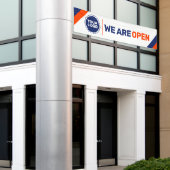 Logo-Vorlage öffnen wir Geschäftsbanner Banner (Äußeres Gebäude)