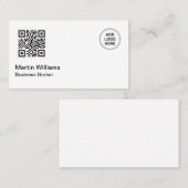 Logo-Vorlage QR-Code-Visitenkarten Visitenkarte (Vorne/Hinten)