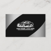 Logo-Vorlage Silver Elegant Beruflich Stilvoll Visitenkarte (Vorderseite)