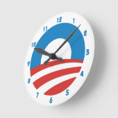 Logo-Wanduhr Obama "O" Runde Wanduhr (Winkel)