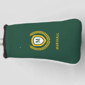 Logo-Wappen für Green und Gold Monogram Golf Headcover (Vorderseite)