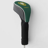 Logo-Wappen für Green und Gold Monogram Golf Headcover (angewinkelt)