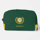 Logo-Wappen für Green und Gold Monogram Waschbeutel (Vorderseite)