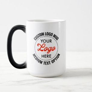 Logo-Wärmewandel-Tasse mit mittlerem Text für Werb Verwandlungstasse