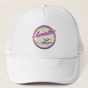 Logo Wasserflugzeug Aviator Truckerkappe