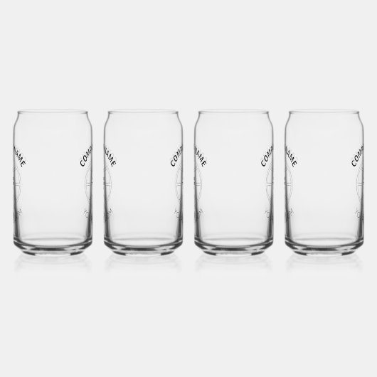 LOGO-WEBADRESSE personalisierter UNTERNEHMEN Dosenglas (Rechts)