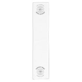 LOGO-WEBADRESSE personalisierter UNTERNEHMEN Kurzer Tischläufer (Vorderseite)