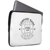 LOGO-WEBADRESSE personalisierter UNTERNEHMEN Laptopschutzhülle (Vorne Rechts)