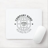 LOGO-WEBADRESSE personalisierter UNTERNEHMEN Mousepad (Mit Mouse)