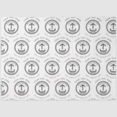 Logo-Website-Branding für Unternehmenspakete Seidenpapier (Vorderseite)