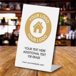 Logo-Website für benutzerdefinierte Unternehmen Sockelschild