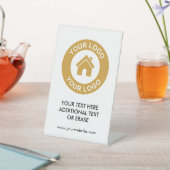 Logo-Website für benutzerdefinierte Unternehmen Sockelschild (In SItu)