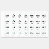 Logo-Website für benutzerdefinierten Text oder Grö Etiketten (Blatt)