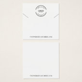 Logo-Website Jewelry Necklace Holder (Vorne & Hinten)