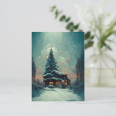Logo Weihnachten Hütte 3 Postkarte (Stehend Vorderseite)
