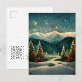 Logo Weihnachts-Postkarte Postkarte (Vorne/Hinten)