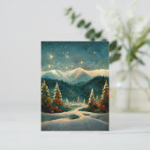 Logo Weihnachts-Postkarte Postkarte (Stehend Vorderseite)