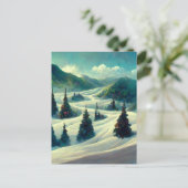 Logo Weihnachts-Postkarte Postkarte (Stehend Vorderseite)