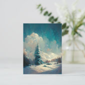 Logo Weihnachtsbaum Landscape Postcard Postkarte (Stehend Vorderseite)