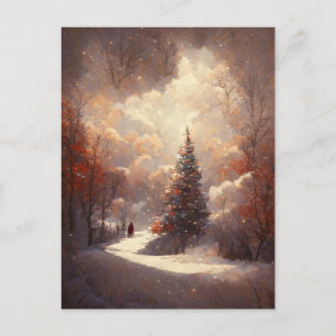 Logo Weihnachtsbaum-Postkarte Postkarte