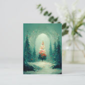 Logo Weihnachtsbaum-Postkarte Postkarte (Stehend Vorderseite)