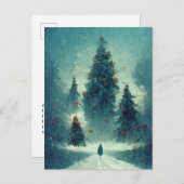 Logo Weihnachtsbaum-Postkarte Postkarte (Vorne/Hinten)