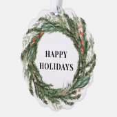 Logo-Weihnachtsgeschenk-Tag Ornament Karte (Links)