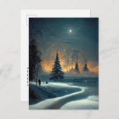 Logo Weihnachtssternkarte 2 Postkarte (Vorne/Hinten)