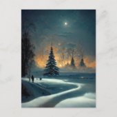 Logo Weihnachtssternkarte 2 Postkarte (Vorderseite)