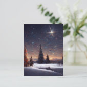 Logo Weihnachtssternkarte Postkarte (Stehend Vorderseite)