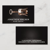 Logo "Weinöffnung" Visitenkarte (Vorne/Hinten)