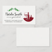 Logo "Weinstadt" | Weintrauben Visitenkarte (Vorne/Hinten)