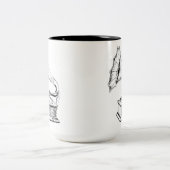 Logo (weiß) zweifarbige tasse (Mittel)