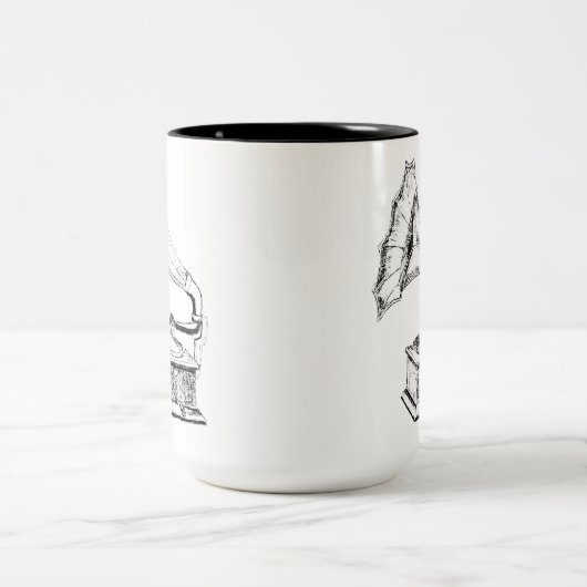 Logo (weiß) zweifarbige tasse (Mittel)