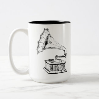 Logo (weiß) zweifarbige tasse