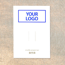 Logo-weiße Frisur-Clip-Barrett-Display-Karte hinzu