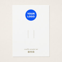 Logo-weiße Frisur-Clip-Barrett-Display-Karte hinzu