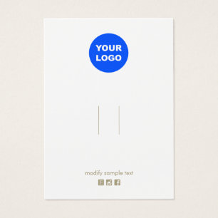 Logo-weiße Frisur-Clip-Barrett-Display-Karte hinzu