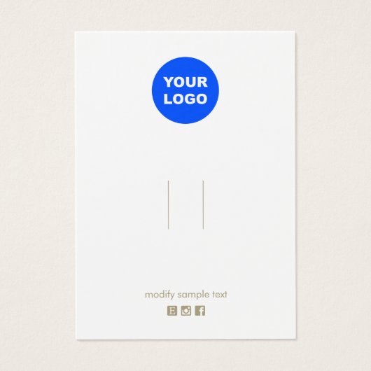 Logo-weiße Frisur-Clip-Barrett-Display-Karte hinzu (Vorderseite)