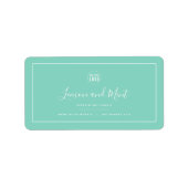 Logo-weiße Grenze bearbeiten Farbkennzeichnung des Adressaufkleber (Vorne)