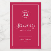 Logo-weiße Grenze bearbeiten Farbkennzeichnung des Weinetikett (Einzelnes Label)