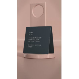 Logo-weißer Marmor Quadratische Visitenkarte