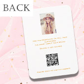 Logo Weißgold Ohrring Schmuck Foto QR-Display