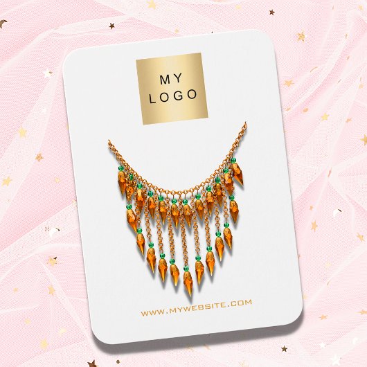 Logo Weißgold Ohrring Schmuck Foto QR-Display