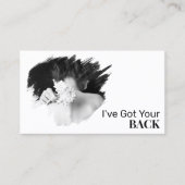 *~* Logo Wellness-Center QR Chiropraktiker Chiropr Visitenkarte (Vorderseite)