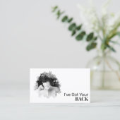 *~* Logo Wellness-Center QR Chiropraktor Massage F Visitenkarte (Stehend Vorderseite)